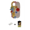 MARSİLYAN™- iPhone 11 Kılıf Akış Yansıma - Siyah Buffer Cam Ekran Koruyucu + Renkli Kamera Lens Koruma Cam - PE