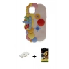 MARSİLYAN™- iPhone 11 Kılıf Akış Yansıma - Siyah Buffer Cam Ekran Koruyucu + Renkli Kamera Lens Koruma Cam - SI