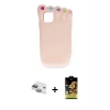 MARSİLYAN™- iPhone 11 Kılıf Akış Yansıma - Siyah Buffer Cam Ekran Koruyucu + Pers Alüminyum Kamera Lens - YL