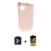 MARSİLYAN™- iPhone 11 Kılıf Akış Yansıma - Siyah Buffer Cam Ekran Koruyucu + PVD Metal Kamera Lens - YL