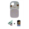 MARSİLYAN™- iPhone 11 Kılıf Akış Yansıma - Siyah Buffer Hayalet Cam Ekran Koruyucu + Raze Metal Kamera Lens - KI