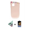 MARSİLYAN™- iPhone 11 Kılıf Akış Yansıma - Siyah Buffer Hayalet Cam Ekran Koruyucu + Raze Metal Kamera Lens - KI