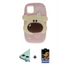 MARSİLYAN™- iPhone 11 Kılıf Akış Yansıma - Siyah Buffer Hayalet Cam Ekran Koruyucu + Raze Metal Kamera Lens - MI
