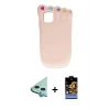 MARSİLYAN™- iPhone 11 Kılıf Akış Yansıma - Siyah Buffer Hayalet Cam Ekran Koruyucu + Raze Metal Kamera Lens - MI