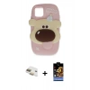 MARSİLYAN™- iPhone 11 Kılıf Akış Yansıma - Siyah Buffer Hayalet Cam Ekran Koruyucu + Pers Alüminyum Kamera Lens - GD