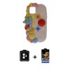 MARSİLYAN™- iPhone 11 Kılıf Akış Yansıma - Siyah Buffer Hayalet Cam Ekran Koruyucu + PVD Metal Kamera Lens - TU