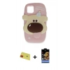 MARSİLYAN™- iPhone 11 Kılıf Akış Yansıma - Siyah Buffer Hayalet Cam Ekran Koruyucu + Rainbow Kamera Lens Koruma Cam - KI