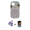 MARSİLYAN™- iPhone 11 Kılıf Akış Yansıma - Siyah Buffer Hayalet Cam Ekran Koruyucu + Raze Metal Kamera Lens - MR