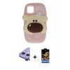MARSİLYAN™- iPhone 11 Kılıf Akış Yansıma - Siyah Buffer Hayalet Cam Ekran Koruyucu + Raze Metal Kamera Lens - MR