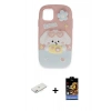 MARSİLYAN™- iPhone 11 Kılıf Akış Yansıma - Siyah Buffer Hayalet Cam Ekran Koruyucu + Renkli Kamera Lens Koruma Cam - PE