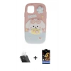 MARSİLYAN™- iPhone 11 Kılıf Akış Yansıma - Siyah Buffer Hayalet Cam Ekran Koruyucu + Kamera Lens Koruma Cam - SF