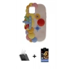 MARSİLYAN™- iPhone 11 Kılıf Akış Yansıma - Siyah Buffer Hayalet Cam Ekran Koruyucu + Kamera Lens Koruma Cam - SF