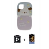 MARSİLYAN™- iPhone 11 Kılıf Akış Yansıma - Siyah Buffer Hayalet Cam Ekran Koruyucu + PVD Metal Kamera Lens - YL