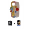 MARSİLYAN™- iPhone 11 Kılıf Akış Yansıma - Siyah Buffer Hayalet Cam Ekran Koruyucu + PVD Metal Kamera Lens - YL