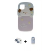 MARSİLYAN™- iPhone 11 Kılıf Akış Yansıma - Siyah Joko Magic 5D Cam + Lacivert Pers Alüminyum Kamera Lens