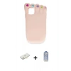 MARSİLYAN™- iPhone 11 Kılıf Akış Yansıma - Siyah Joko Magic 5D Cam + Renkli Kamera Lens Koruma Cam - SI