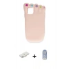 MARSİLYAN™- iPhone 11 Kılıf Akış Yansıma - Siyah Joko Magic 5D Cam + Renkli Kamera Lens Koruma Cam - YL