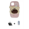 MARSİLYAN™- iPhone 11 Kılıf Akış Yansıma - Siyah Joko Magic 5D Cam + Kamera Lens Koruma Cam - SF