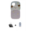 MARSİLYAN™- iPhone 11 Kılıf Akış Yansıma - Siyah Joko Magic 5D Cam + Kamera Lens Koruma Cam - SF