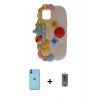 MARSİLYAN™- iPhone 11 Kılıf Akış Yansıma - Siyah Joko Magic 5D Hayalet Cam + Neon Fosforlu Kamera Lens - MI