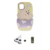 MARSİLYAN™- iPhone 11 Kılıf Akış Yansıma - Siyah Joko Magic 5D Hayalet Cam + Raze Metal Kamera Lens - GS