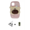 MARSİLYAN™- iPhone 11 Kılıf Akış Yansıma - Siyah Joko Magic 5D Hayalet Cam + Raze Metal Kamera Lens - GS