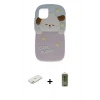MARSİLYAN™- iPhone 11 Kılıf Akış Yansıma - Siyah Joko Magic 5D Hayalet Cam + Renkli Kamera Lens Koruma Cam - TU