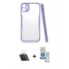 MARSİLYAN™- iPhone 11 Kılıf Atlas Asil Serisi - Şeffaf Royal Nano Ekran Koruyucu + Kamera Lens Koruma Cam - SF