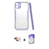 MARSİLYAN™- iPhone 11 Kılıf Atlas Asil Serisi - Siyah Bilvis 5in1 3D Magic Cam Ekran Koruyucu + Pers Alüminyum Kamera Lens - KI