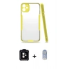 MARSİLYAN™- iPhone 11 Kılıf Atlas Asil Serisi - Siyah Joko Magic 5D Cam + PVD Metal Kamera Lens - TU