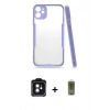 MARSİLYAN™- iPhone 11 Kılıf Atlas Asil Serisi - Siyah Joko Magic 5D Hayalet Cam + PVD Metal Kamera Lens - SH