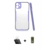 MARSİLYAN™- iPhone 11 Kılıf Atlas Asil Serisi - Siyah Joko Magic 5D Hayalet Cam + Kamera Lens Koruma Cam - SF