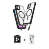 MARSİLYAN™- iPhone 11 Kılıf Atlas Doku Koleksiyonu - Şeffaf Uv Polymer Nano Ekran Koruyucu + PVD Metal Kamera Lens - MI