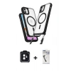 MARSİLYAN™- iPhone 11 Kılıf Atlas Doku Koleksiyonu - Şeffaf Uv Polymer Nano Ekran Koruyucu + PVD Metal Kamera Lens - SH