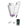 MARSİLYAN™- iPhone 11 Kılıf Atlas Doku Koleksiyonu - Siyah 360 Mat Full Body Arka Koruyucu + Renkli Kamera Lens Koruma Cam - PE