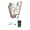 MARSİLYAN™- iPhone 11 Kılıf Atlas Doku Koleksiyonu - Siyah 360 Mat Full Body Arka Koruyucu + Renkli Kamera Lens Koruma Cam - TU