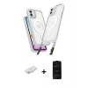 MARSİLYAN™- iPhone 11 Kılıf Atlas Doku Koleksiyonu - Siyah 6D Antistatik Mat Seramik Hayalet Nano Ekran Koruyucu + Renkli Kamera Lens Koruma Cam - SI