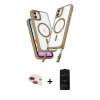 MARSİLYAN™- iPhone 11 Kılıf Atlas Doku Koleksiyonu - Siyah 6D Antistatik Mat Seramik Hayalet Nano Ekran Koruyucu + Pers Alüminyum Kamera Lens - KI