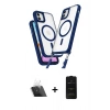 MARSİLYAN™- iPhone 11 Kılıf Atlas Doku Koleksiyonu - Siyah 6D Antistatik Mat Seramik Hayalet Nano Ekran Koruyucu + Kamera Lens Koruma Cam - SF