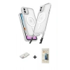 MARSİLYAN™- iPhone 11 Kılıf Atlas Doku Koleksiyonu - Siyah 6D Mat Seramik Hayalet Nano Ekran Koruyucu + Renkli Kamera Lens Koruma Cam - PE