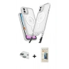 MARSİLYAN™- iPhone 11 Kılıf Atlas Doku Koleksiyonu - Siyah 6D Mat Seramik Hayalet Nano Ekran Koruyucu + Pers Alüminyum Kamera Lens - YL