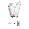 MARSİLYAN™- iPhone 11 Kılıf Atlas Doku Koleksiyonu - Siyah Bilvis 3D Mat Cam Ekran Koruyucu + Renkli Kamera Lens Koruma Cam - SI
