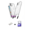 MARSİLYAN™- iPhone 11 Kılıf Atlas Doku Koleksiyonu - Siyah Bilvis 5in1 5D Magic Hayalet Cam Ekran Koruyucu + Renkli Kamera Lens Koruma Cam - PE