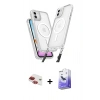 MARSİLYAN™- iPhone 11 Kılıf Atlas Doku Koleksiyonu - Siyah Bilvis 5in1 5D Magic Hayalet Cam Ekran Koruyucu + Pers Alüminyum Kamera Lens - KI