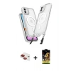 MARSİLYAN™- iPhone 11 Kılıf Atlas Doku Koleksiyonu - Siyah Buffer Cam Ekran Koruyucu + Pers Alüminyum Kamera Lens - KI