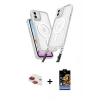 MARSİLYAN™- iPhone 11 Kılıf Atlas Doku Koleksiyonu - Siyah Buffer Hayalet Cam Ekran Koruyucu + Pers Alüminyum Kamera Lens - KI