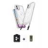 MARSİLYAN™- iPhone 11 Kılıf Atlas Doku Koleksiyonu - Siyah Joko Magic 5D Hayalet Cam + PVD Metal Kamera Lens - MI