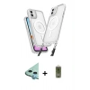 MARSİLYAN™- iPhone 11 Kılıf Atlas Doku Koleksiyonu - Siyah Joko Magic 5D Hayalet Cam + Raze Metal Kamera Lens - MI