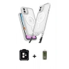MARSİLYAN™- iPhone 11 Kılıf Atlas Doku Koleksiyonu - Siyah Joko Magic 5D Hayalet Cam + PVD Metal Kamera Lens - TU
