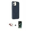 MARSİLYAN™- iPhone 11 Kılıf Çekirdek Modern Prime - Şeffaf 360 Full Body Arka Koruyucu + Pers Alüminyum Kamera Lens - KI